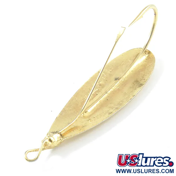 Vintage   Weedless Johnson Silver Minnow, 1/3oz Gold fishing spoon #3161