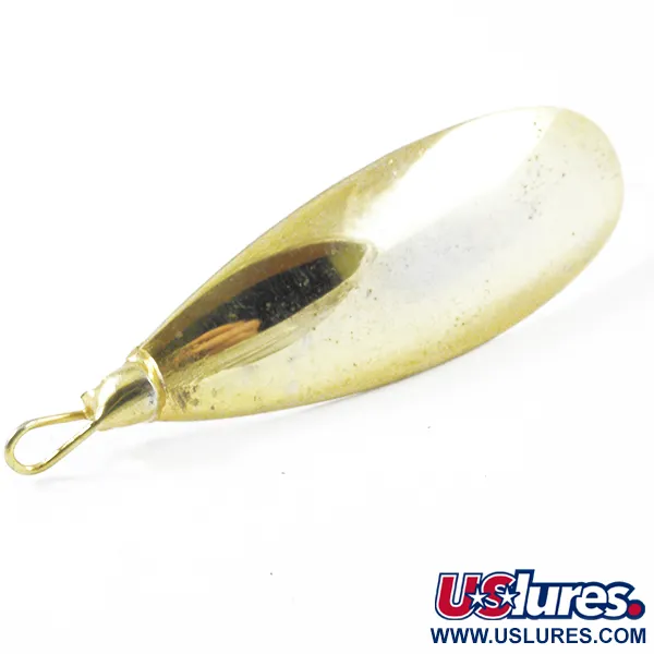 Vintage   Weedless Johnson Silver Minnow, 1/3oz Gold fishing spoon #3161