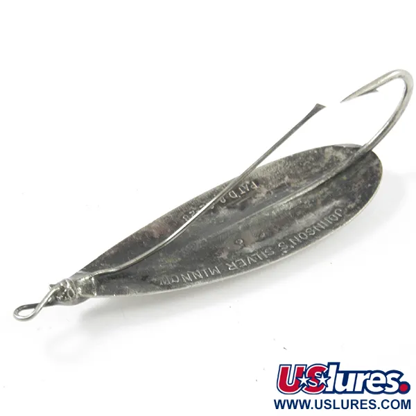 Vintage   Weedless Johnson Silver Minnow, 2/5oz Silver fishing spoon #3163
