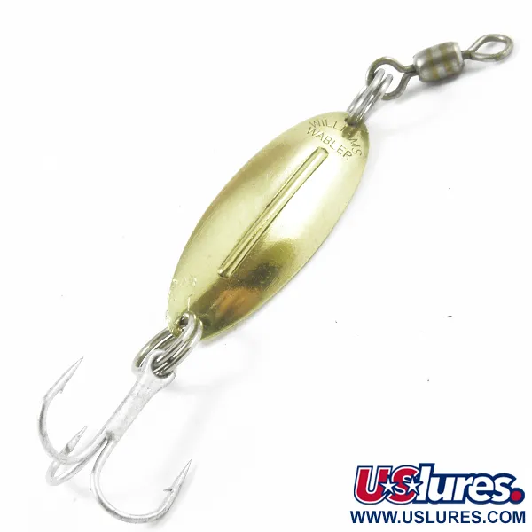 Vintage   Williams Wabler W20, 3/32oz Gold fishing spoon #3164