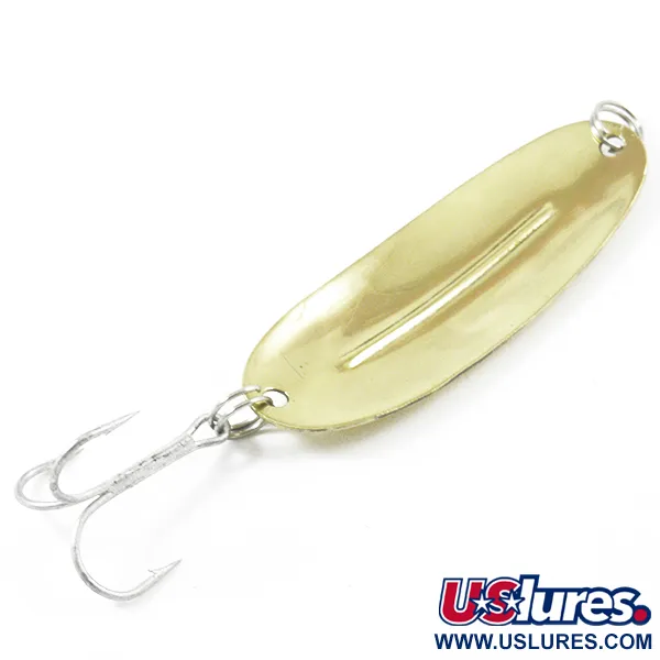 Vintage   Williams Wabler W55 Lite, 1/4oz Gold fishing spoon #3165