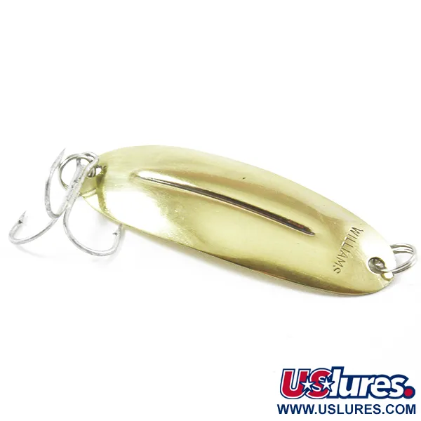 Vintage   Williams Wabler W55 Lite, 1/4oz Gold fishing spoon #3165