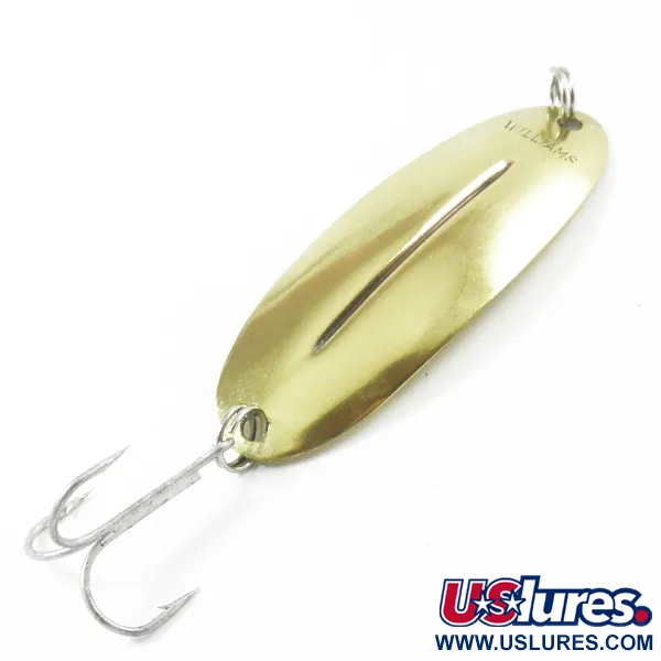 Vintage   Williams Wabler W55 Lite, 1/4oz Gold fishing spoon #3165