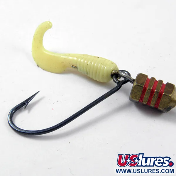 Vintage   Mepps Comet 1, 1/8oz Brass / Yellow spinning lure #3169