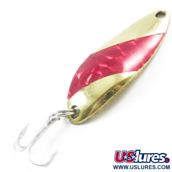 Vintage  Luhr Jensen Little Jewel, 1/3oz Gold / Red fishing spoon #3174