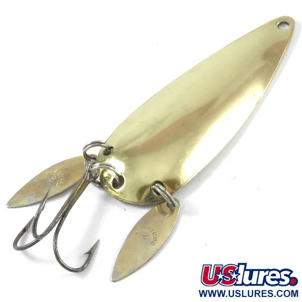 Vintage  Marathon Bait Company Marathon, 3/5oz Gold fishing spoon #3175
