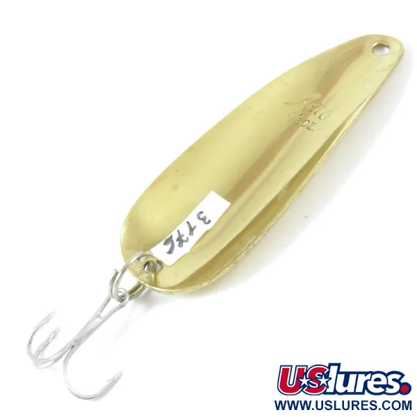 Vintage  Aeroplane Spinner Aero, 1/3oz Hammered Brass fishing spoon #3176