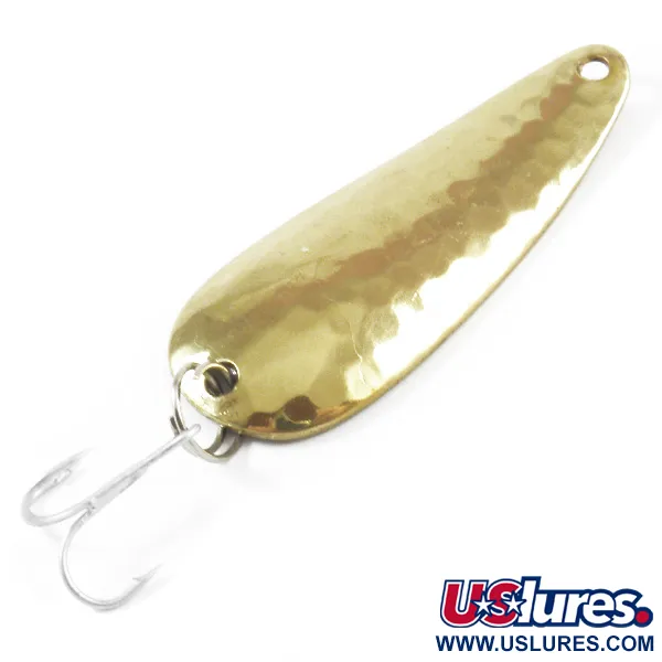 Vintage  Aeroplane Spinner Aero, 1/3oz Hammered Brass fishing spoon #3176