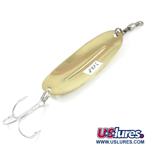Vintage   Williams Wabler W55 Lite, 1/4oz Gold fishing spoon #3178