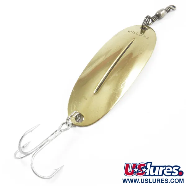 Vintage   Williams Wabler W55 Lite, 1/4oz Gold fishing spoon #3178