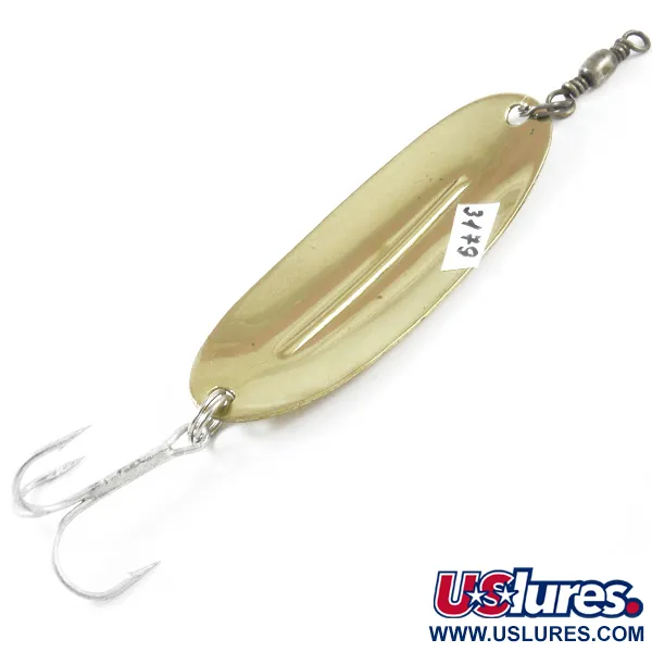 Vintage   Williams Wabler W55 Lite, 1/4oz Gold fishing spoon #3179