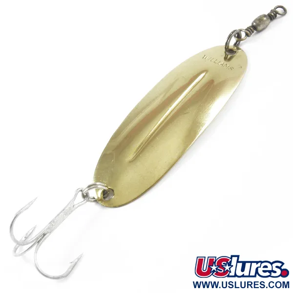 Vintage   Williams Wabler W55 Lite, 1/4oz Gold fishing spoon #3179
