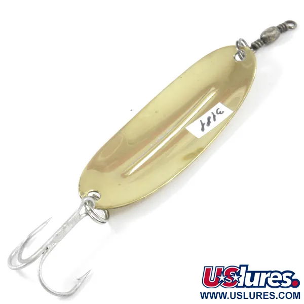 Vintage   Williams Wabler W55 Lite, 1/4oz Gold fishing spoon #3181