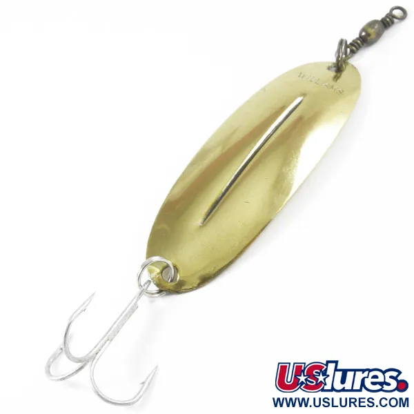 Vintage   Williams Wabler W55 Lite, 1/4oz Gold fishing spoon #3181