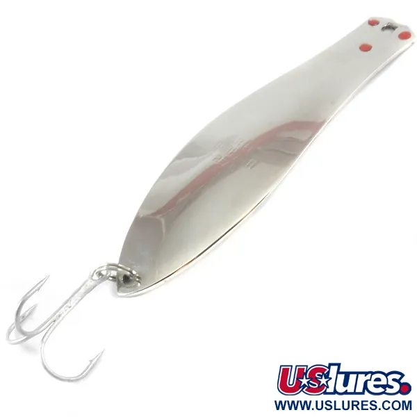 Vintage  Prescott Spinner Little Doctor 275, 3/4oz Nickel / Red fishing spoon #3183