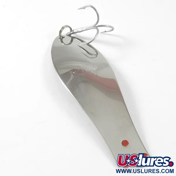 Vintage  Prescott Spinner Little Doctor 275, 3/4oz Nickel / Red fishing spoon #3183