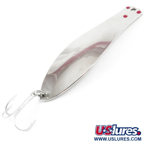 Vintage  Prescott Spinner Little Doctor 275, 3/4oz Nickel / Red fishing spoon #3183