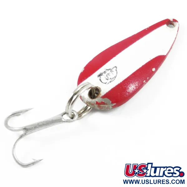 Vintage  Eppinger Dardevle Lildevle, 1/8oz Red / White / Nickel fishing spoon #3193