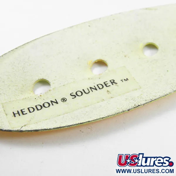 Vintage   Heddon Sounder UV , 1/4oz UV Glow in UV light, Fluorescent fishing spoon #3194