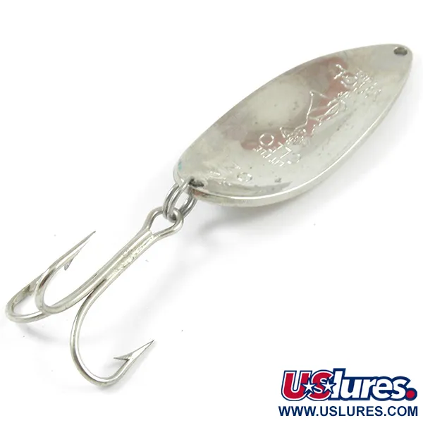 Vintage  Seneca Little Cleo (Hula Girl), 3/4oz Nickel / Green fishing spoon #3204
