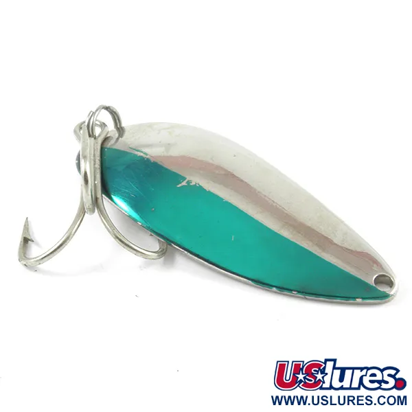 Vintage  Seneca Little Cleo (Hula Girl), 3/4oz Nickel / Green fishing spoon #3204