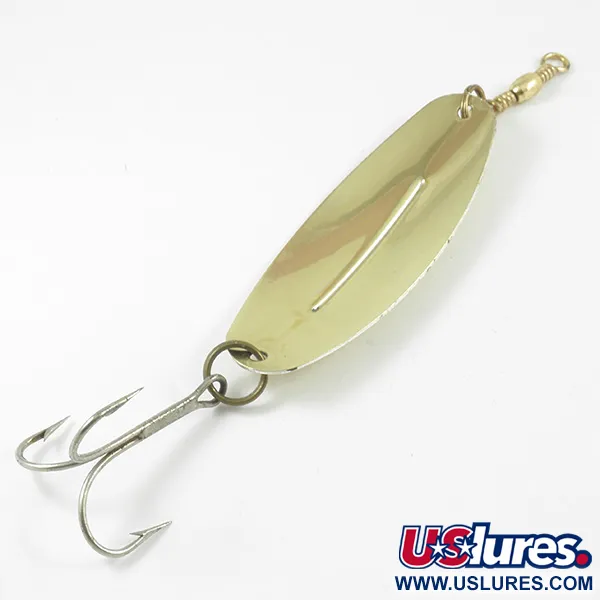 Vintage   Williams Wabler W70, 1oz Gold fishing spoon #3209