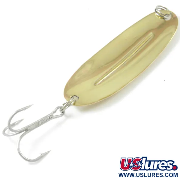 Vintage   Williams Wabler W55 Lite, 1/4oz Gold fishing spoon #3210