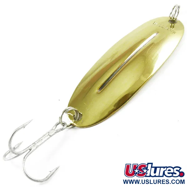Vintage   Williams Wabler W55 Lite, 1/4oz Gold fishing spoon #3210