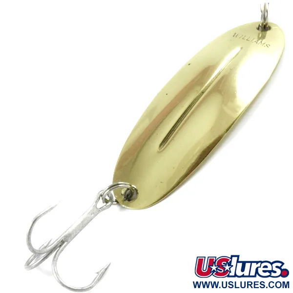 Vintage   Williams Wabler W55 Lite, 1/4oz Gold fishing spoon #3213