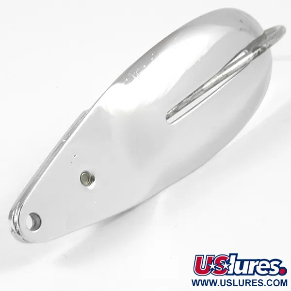 Vintage   Weedless Johnson Caper, 3/5oz Nickel fishing spoon #3215