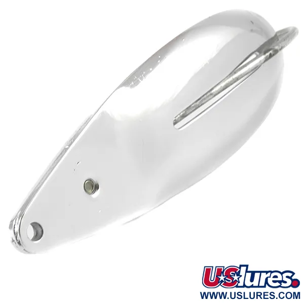 Vintage   Weedless Johnson Caper, 3/5oz Nickel fishing spoon #3215