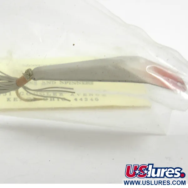   Weedless Barney Spoons, 1/4oz White / Red fishing spoon #3227