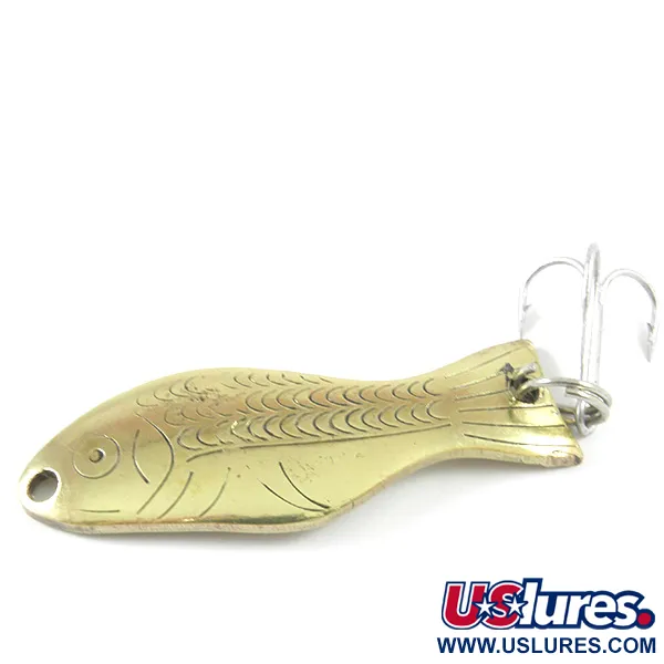 Vintage   Al's gold fish, 1/4oz Gold fishing spoon #3242
