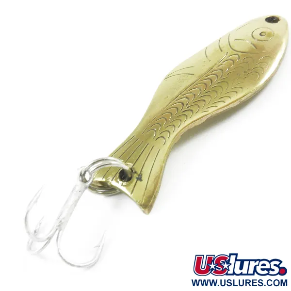 Vintage   Al's gold fish, 1/4oz Gold fishing spoon #3242