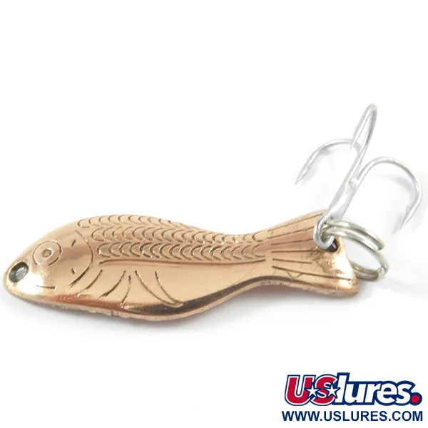 Vintage   Al's gold fish, 3/16oz Copper fishing spoon #3243