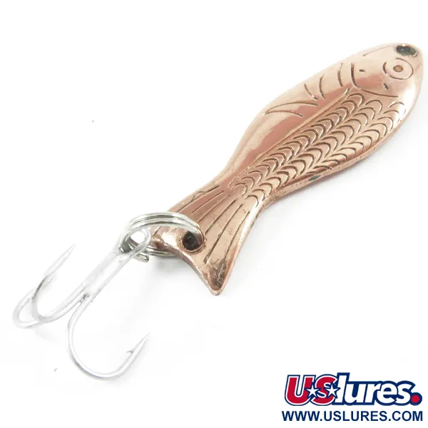 Vintage   Al's gold fish, 3/16oz Copper fishing spoon #3243