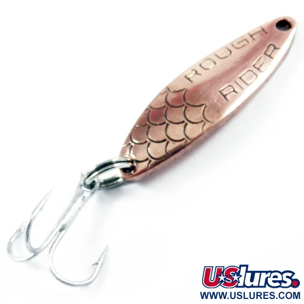 Vintage   Thomas Rough Rider, 1/4oz Copper fishing spoon #3244