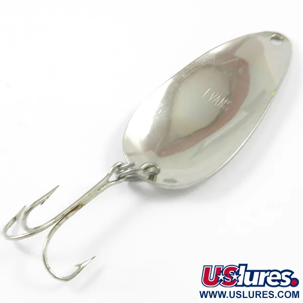 Vintage  Glen Evans Evans, 3/4oz Rainbow Nickel fishing spoon #3247