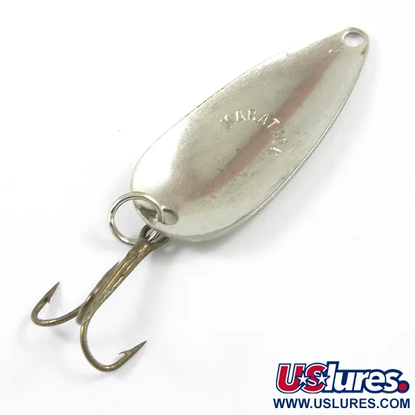 Vintage  Marathon Bait Company Marathon, 3/16oz White Pearl / Nickel fishing spoon #3251