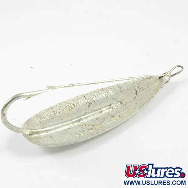 Vintage   Weedless Johnson Silver Minnow, 3/4oz Silver fishing spoon #3256