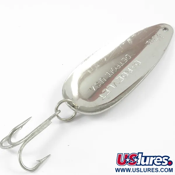 Vintage  Eppinger Dardevle Dardevlet , 3/4oz Nickel fishing spoon #3280