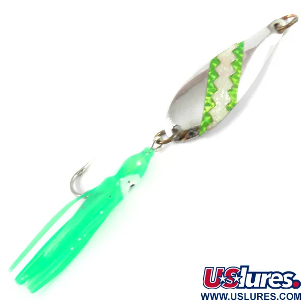 Vintage  Tamiron Sporting Goods Tamiron Honeybees 1 Glow, 1/8oz Silver (Silver Plated) / Glow Glow in UV light, Fluorescent fishing spoon #3283