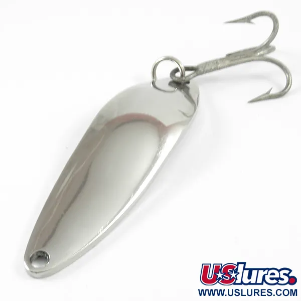 Vintage   Gator, 1 1/4oz Nickel fishing spoon #3286