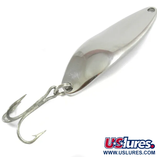 Vintage   Gator, 1 1/4oz Nickel fishing spoon #3286