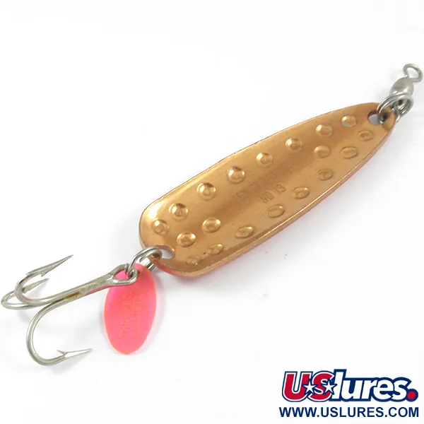 Vintage   Len Thompson #13, 1oz Copper / Red fishing spoon #3287