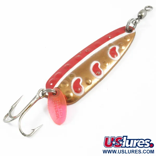 Vintage   Len Thompson #13, 1oz Copper / Red fishing spoon #3287