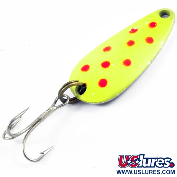Vintage   Nebco Tor-P-Do 1, 1/4oz Yellow / Red / Nickel fishing spoon #3291