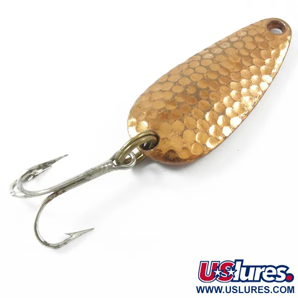 Vintage   Nebco Tor-P-Do 1, 1/4oz Hammered Copper fishing spoon #3296