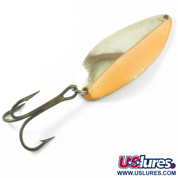 Vintage  Seneca Little Cleo (Hula Girl), 3/4oz Gold / Orange fishing spoon #3299