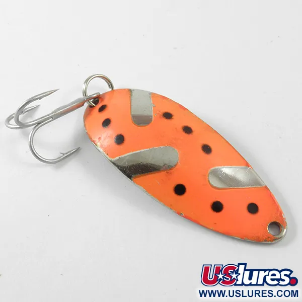 Vintage  Seneca Little Cleo (Hula Girl), 1/2oz Nickel / Red fishing spoon #3304